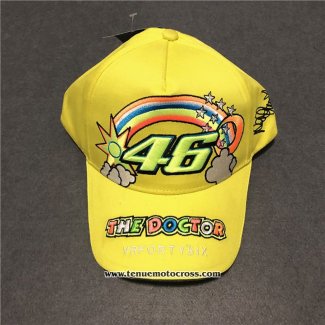 2020 Moto GP Cyclisme VR 46 Casquette Jaune