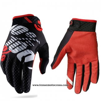 2020 Motocross Cyclisme 100 Gants Doigts Long Noir