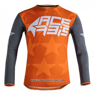 2020 Motocross Cyclisme Maillot Acerbis Manches Longues Orange