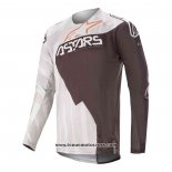 2020 Motocross Cyclisme Maillot Alpinestars Manches Longues Blanc