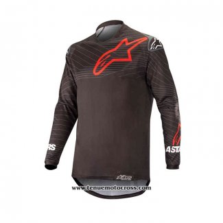 2020 Motocross Cyclisme Maillot Alpinestars Manches Longues Noir