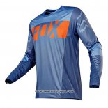 2020 Motocross Cyclisme Maillot FOX Manches Longues Fonce Bleu