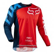 2020 Motocross Cyclisme Maillot FOX Manches Longues Rouge