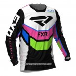 2020 Motocross Cyclisme Maillot FXR Manches Longues Noir Blanc