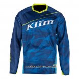 2020 Motocross Cyclisme Maillot Klim Manches Longues Bleu