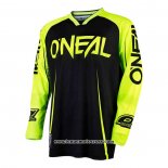 2020 Motocross Cyclisme Maillot Oneal Manches Longues Noir Jaune