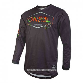 2020 Motocross Cyclisme Maillot Oneal Manches Longues Noir