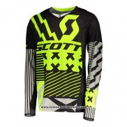 2020 Motocross Cyclisme Maillot Scott Manches Longues Noir Jaune