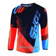 2020 Motocross Cyclisme Maillot Shot Manches Longues Orange