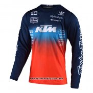 2020 Motocross Cyclisme Maillot TLD Manches Longues Profond Bleu