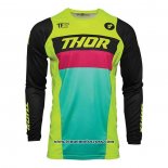 2020 Motocross Cyclisme Maillot Thor Manches Longues Vert