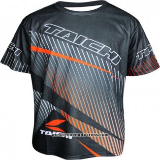 2020 Motocross Cyclisme T Shirt Taichi Manches Courtes Gris