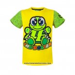 2020 Motocross Cyclisme T Shirt VR 46 Manches Courtes Jaune