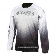 2021 Motocross Cyclisme Maillot Klim Manches Longues Blanc Noir