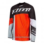 2021 Motocross Cyclisme Maillot Klim Manches Longues Noir Rouge