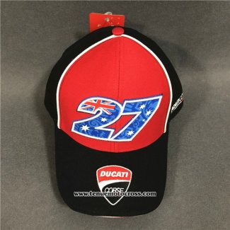 2020 Moto GP Cyclisme Ducati Casquette Noir Rouge