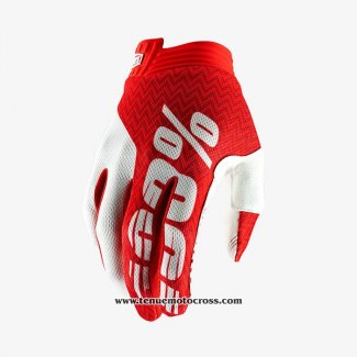 2020 Motocross Cyclisme 100 Gants Doigts Long Rouge