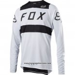 2020 Motocross Cyclisme Maillot FOX Manches Longues Noir Blanc