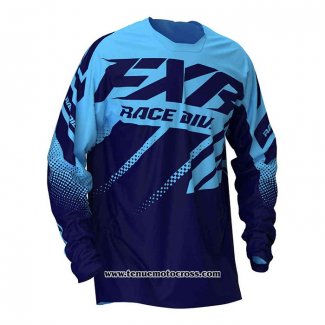 2020 Motocross Cyclisme Maillot FXR Manches Longues Bleu