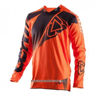 2020 Motocross Cyclisme Maillot Leatt Manches Longues Orange