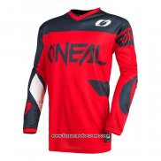 2020 Motocross Cyclisme Maillot Oneal Manches Longues Rouge