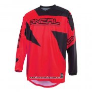 2020 Motocross Cyclisme Maillot Oneal Manches Longues Rouge