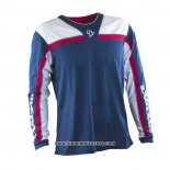 2020 Motocross Cyclisme Maillot RF Manches Longues Profond Bleu