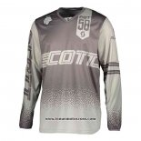 2020 Motocross Cyclisme Maillot Scott Manches Longues Gris