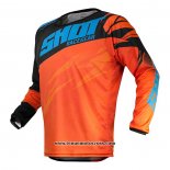 2020 Motocross Cyclisme Maillot Shot Manches Longues Orange