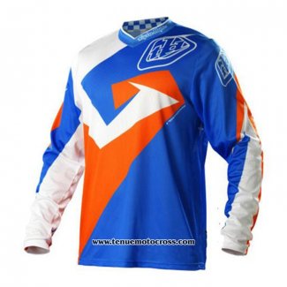 2020 Motocross Cyclisme Maillot TLD Manches Longues Bleu