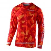 2020 Motocross Cyclisme Maillot TLD Manches Longues Rouge