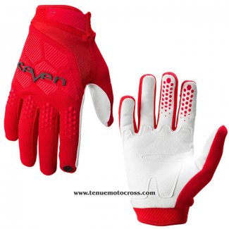 2020 Motocross Cyclisme Seven Gants Doigts Long Rouge