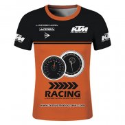 2020 Motocross Cyclisme T Shirt KTM Manches Courtes Orange Noir