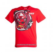 2020 Motocross Cyclisme T Shirt No.93 Manches Courtes Rouge