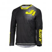 2021 Just 1 Motocross Cyclisme Maillot Manches Longues Noir Jaune