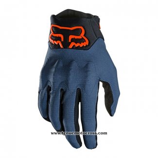 2021 Motocross Cyclisme FOX Gants Doigts Long Bleu