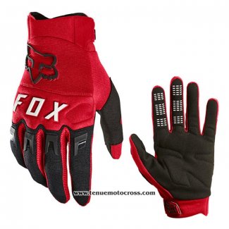 2021 Motocross Cyclisme FOX Gants Doigts Long Rouge