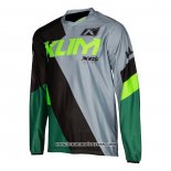 2021 Motocross Cyclisme Maillot Klim Manches Longues Vert Gris