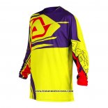 2020 Motocross Cyclisme Maillot Acerbis Manches Longues Jaune Violet