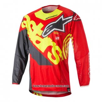 2020 Motocross Cyclisme Maillot Alpinestars Manches Longues Rouge