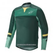 2020 Motocross Cyclisme Maillot Alpinestars Manches Longues Vert