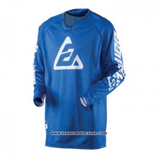 2020 Motocross Cyclisme Maillot Answer Manches Longues Bleu