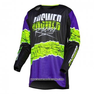 2020 Motocross Cyclisme Maillot Answer Manches Longues Violet