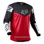 2020 Motocross Cyclisme Maillot FOX Manches Longues Noir Rouge