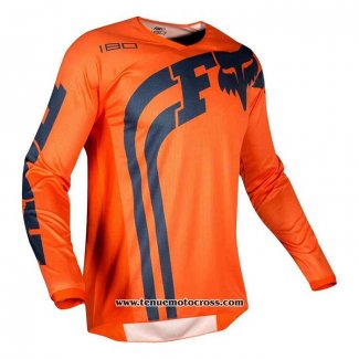 2020 Motocross Cyclisme Maillot FOX Manches Longues Orange