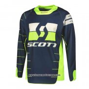 2020 Motocross Cyclisme Maillot Scott Manches Longues Fonce Bleu