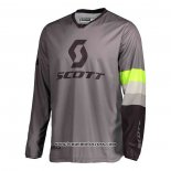 2020 Motocross Cyclisme Maillot Scott Manches Longues Gris