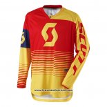 2020 Motocross Cyclisme Maillot Scott Manches Longues Rouge Jaune