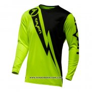 2020 Motocross Cyclisme Maillot Seven Manches Longues Jaune