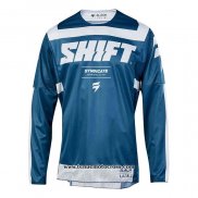 2020 Motocross Cyclisme Maillot Shift Manches Longues Bleu